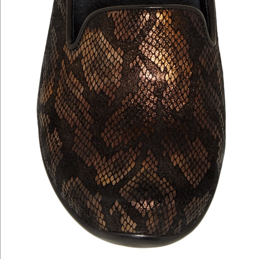 Dansko Olivia suede leather Python snake print low top clog - Picture 5 of 7